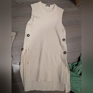 Jason Wu Cream Wool Blend Sweater Vest